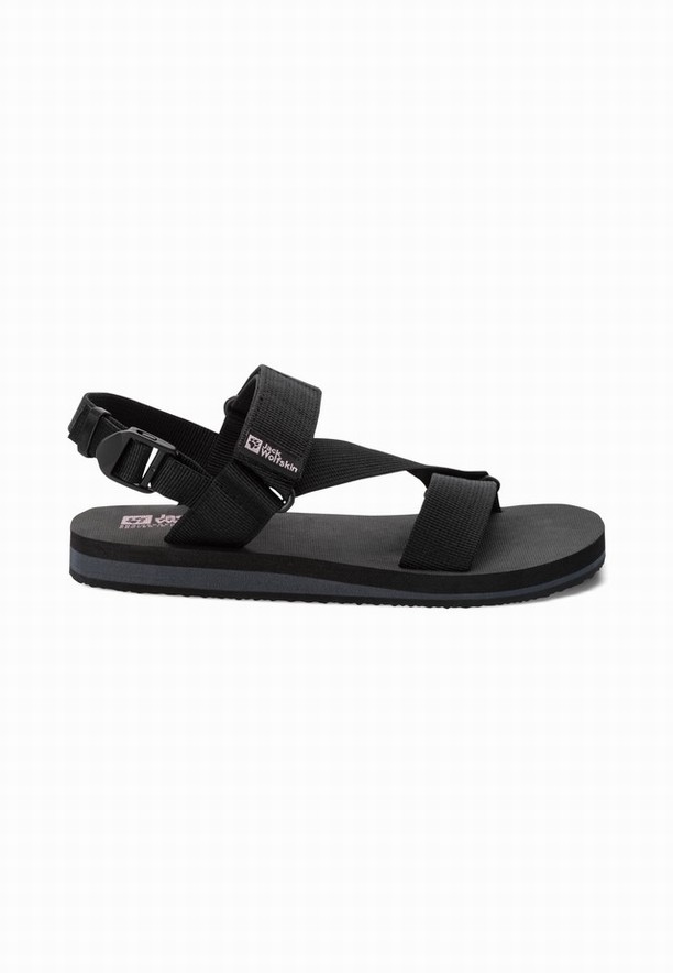 Black Women Jack Wolfskin Urban Entdeckung Belt Sandals | 35379596