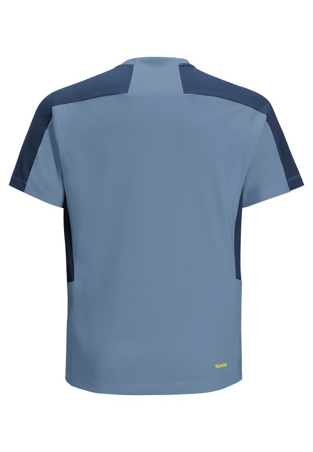 Blue Men Jack Wolfskin Narrows T Shirts | 14775628