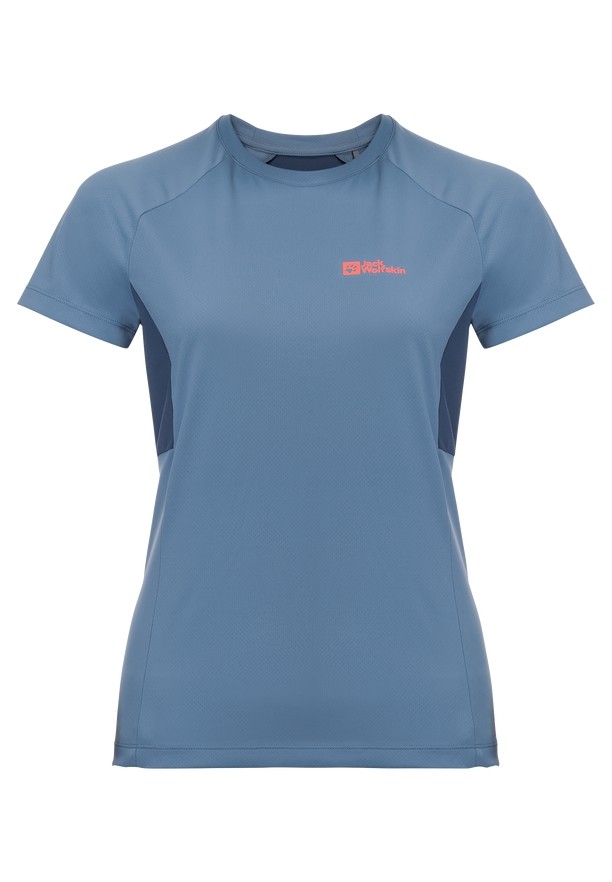 Blue Women Jack Wolfskin Narrows T Shirts | 33389688