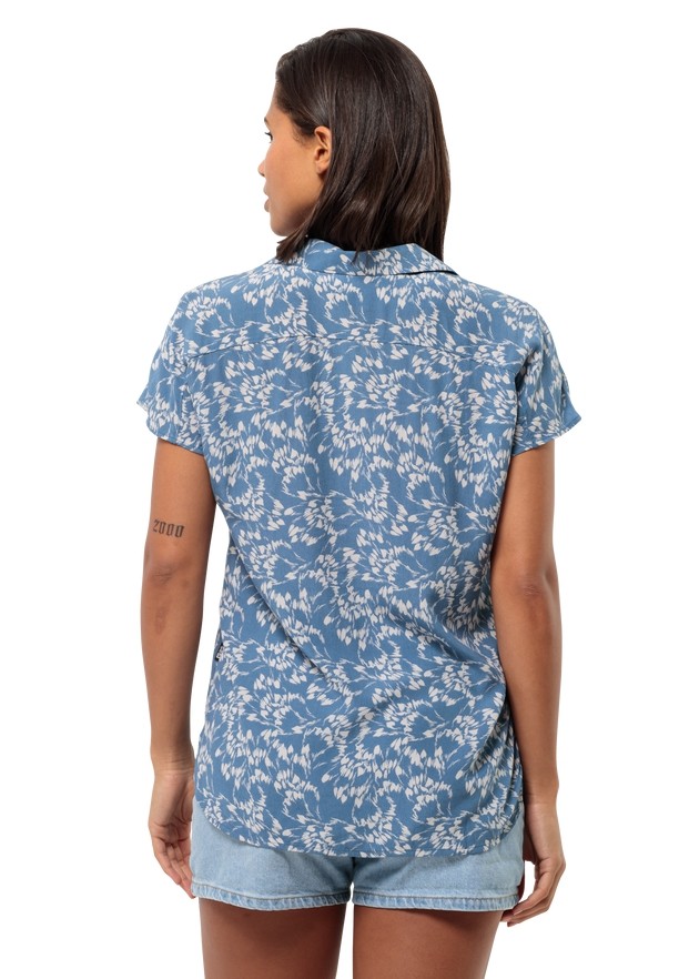 Blue Women Jack Wolfskin Sommerwiese Shirts | 74952330