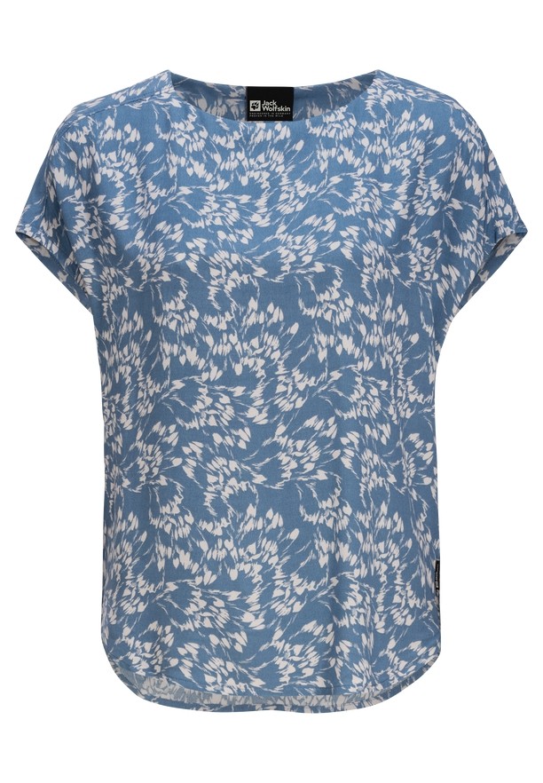Blue Women Jack Wolfskin Sommerwiese T Shirts | 73756312