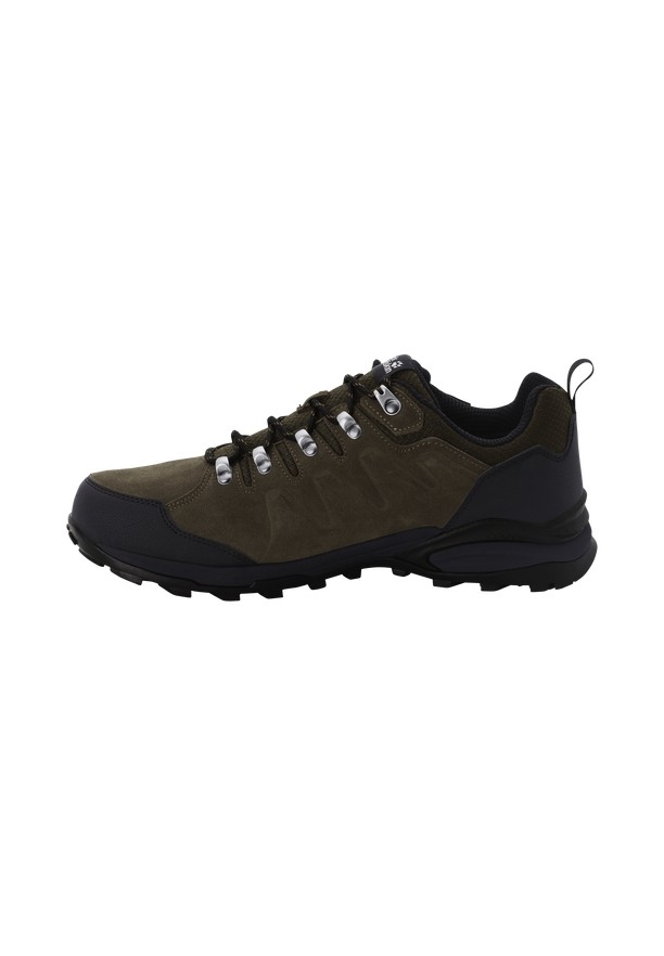Brown Men Jack Wolfskin Refugio Texapore Low Hiking Shoes | 65853643