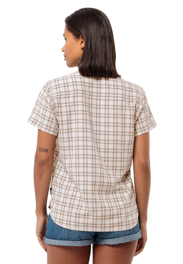 Brown Women Jack Wolfskin Febla Shirts | 90770728
