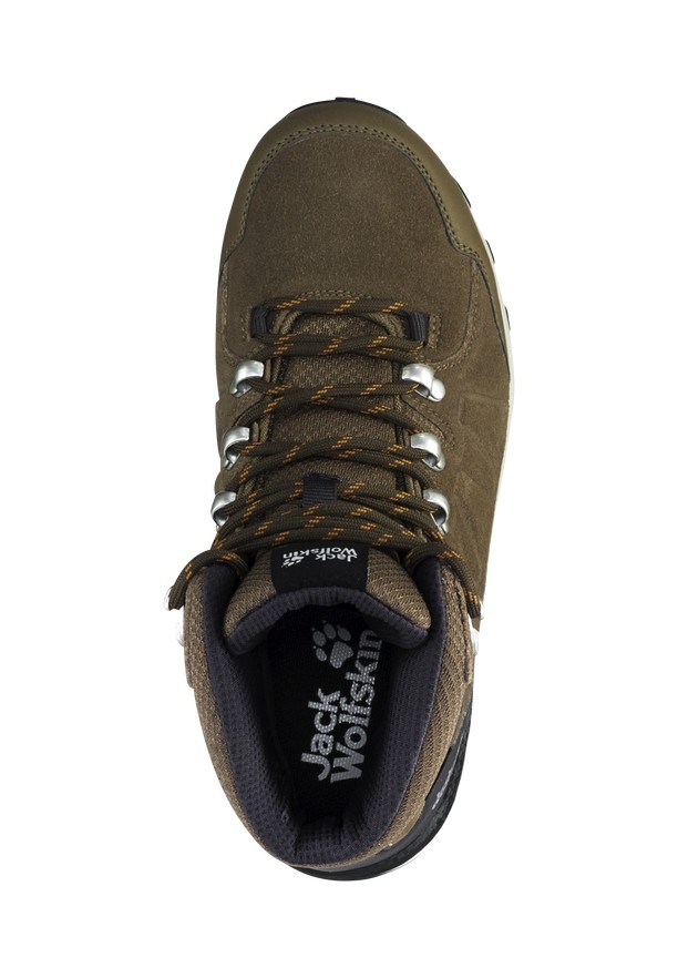 Brown Women Jack Wolfskin Refugio Texapore Mid Hiking Shoes | 21654882