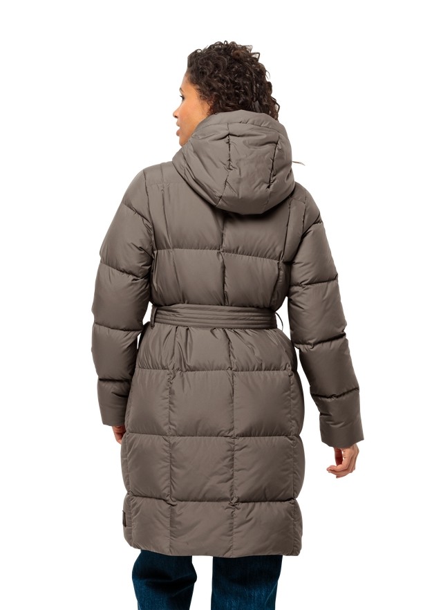 Coffee Women Jack Wolfskin Frozen Lake Down Coats | 78480391