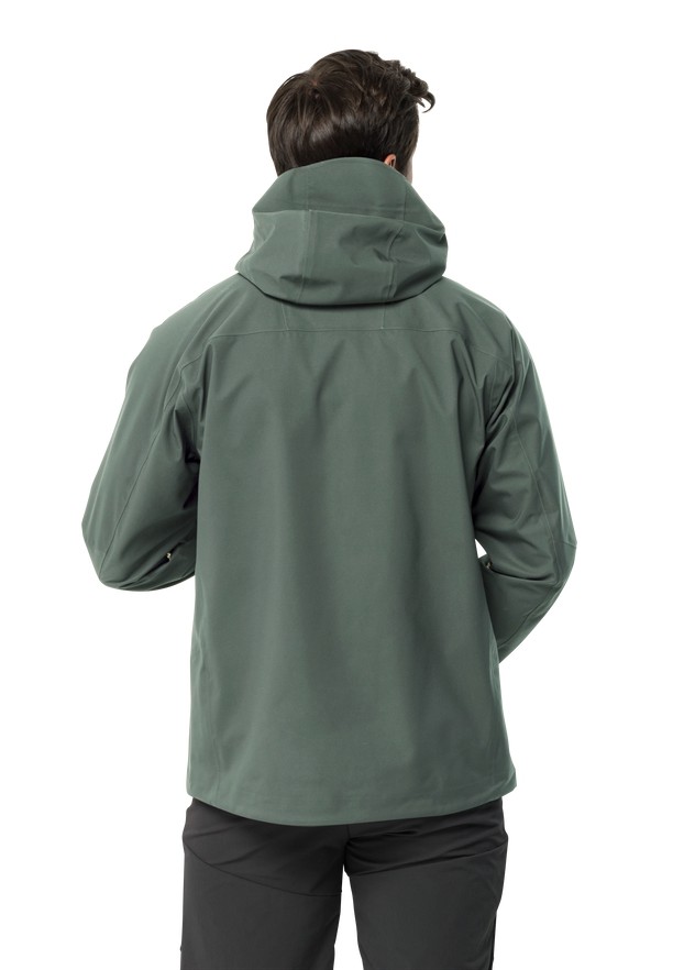 Green Men Jack Wolfskin Kammweg 3l Rain Jackets | 56030884