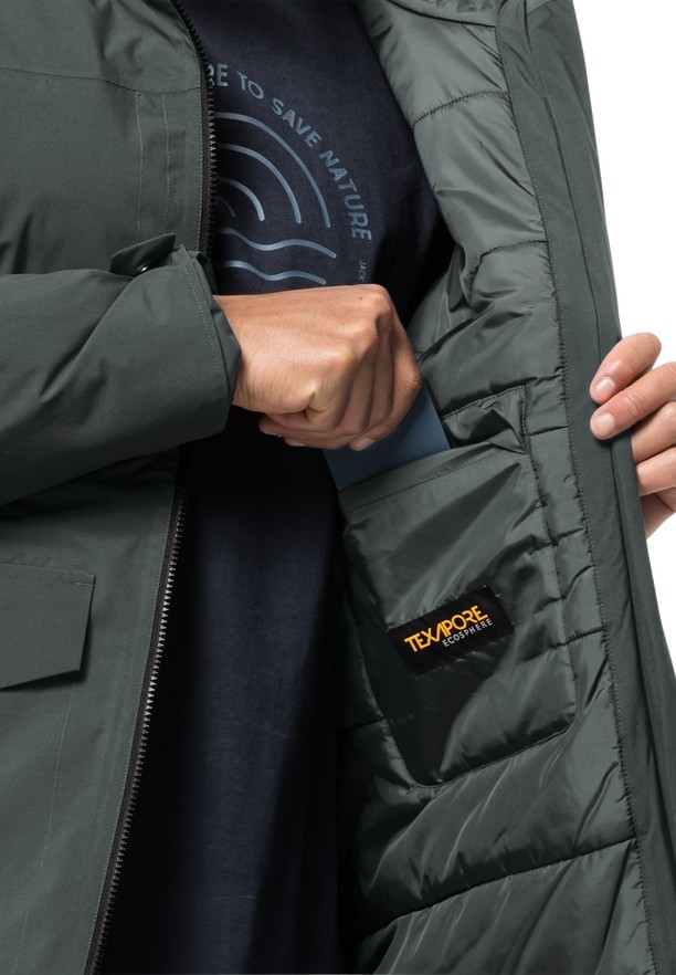 Green Men Jack Wolfskin Koenigsbau Coats | 77177825