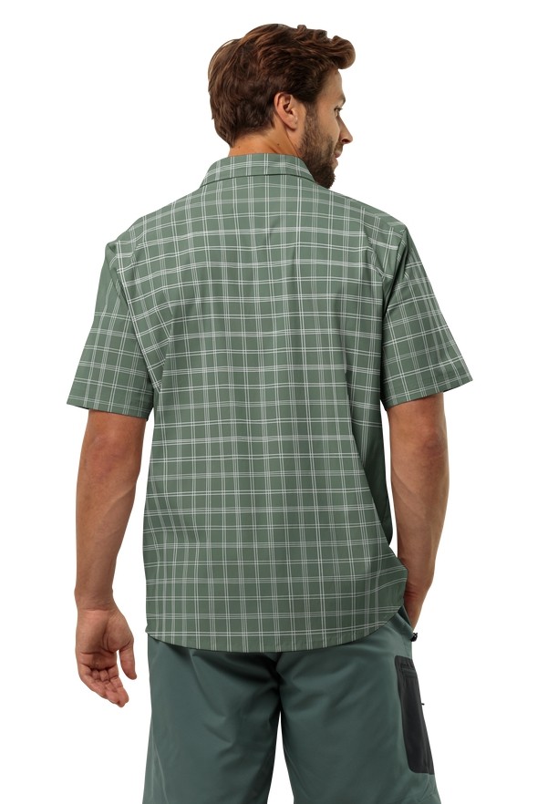 Green Men Jack Wolfskin Norbo S/s Shirts | 82753930