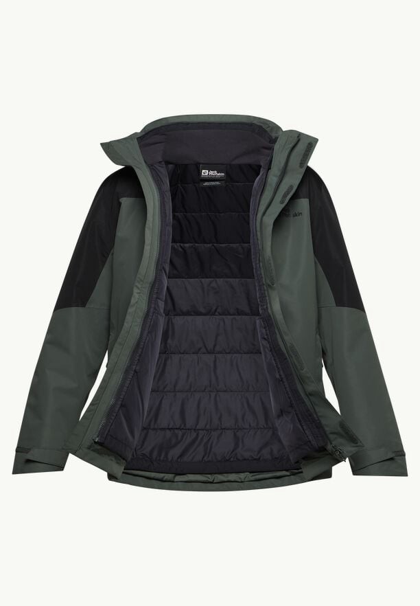 Green Men Jack Wolfskin Romberg 3in1 Jackets | 27778256