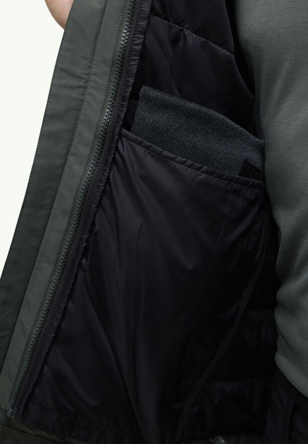 Green Men Jack Wolfskin Romberg 3in1 Jackets | 27778256