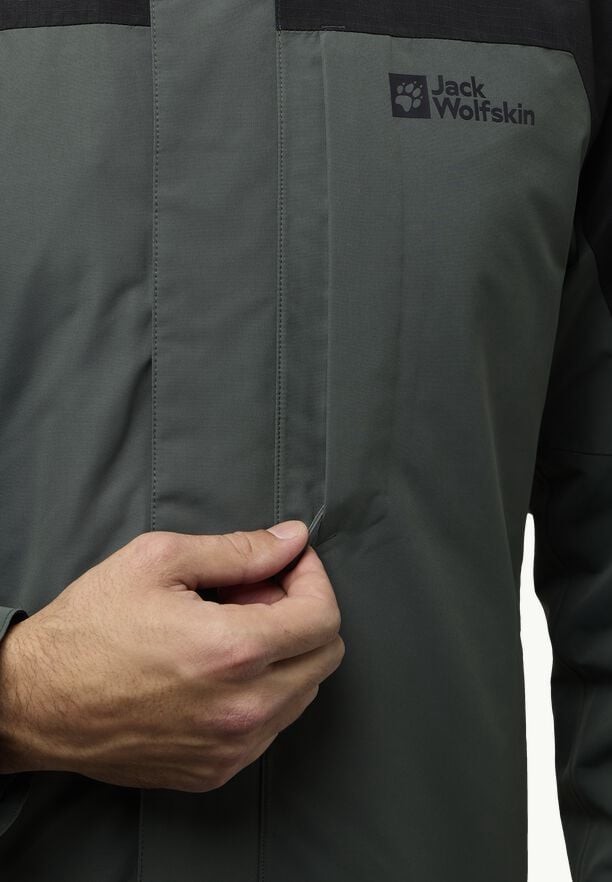 Green Men Jack Wolfskin Romberg 3in1 Jackets | 27778256