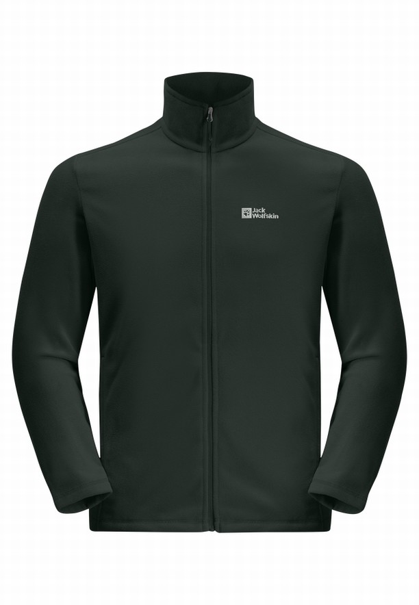 Green Men Jack Wolfskin Taunus Fz Fleece Jackets | 12015692
