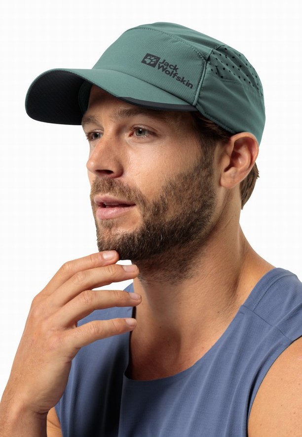 Green Women Jack Wolfskin Eagle Peak Baseball Caps | 66791961
