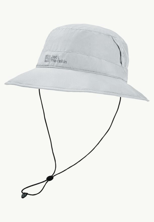 Grey Men Jack Wolfskin Mesh Bucket Hats | 63221219