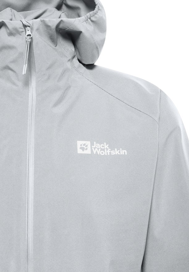 Grey Men Jack Wolfskin Prelight 3l Rain Jackets | 68644802