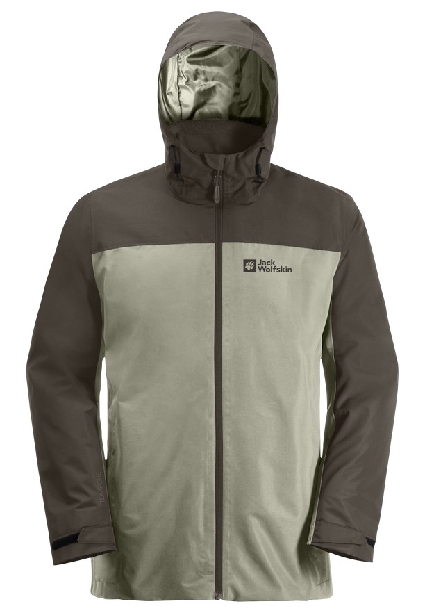Grey Men Jack Wolfskin Taubenberg 3in1 Jackets | 23270479