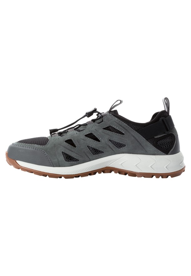 Grey Men Jack Wolfskin Woodland 2 Hybrid Low Hiking Shoes | 76496633