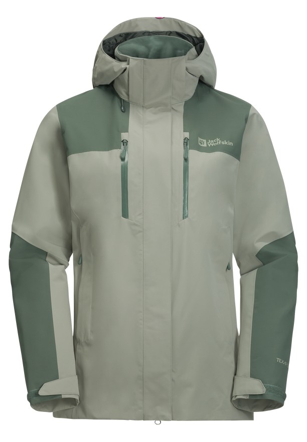 Grey Women Jack Wolfskin Jasper 2l Rain Jackets | 16214275