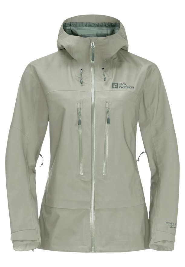 Grey Women Jack Wolfskin Kammweg 3l Rain Jackets | 69635625
