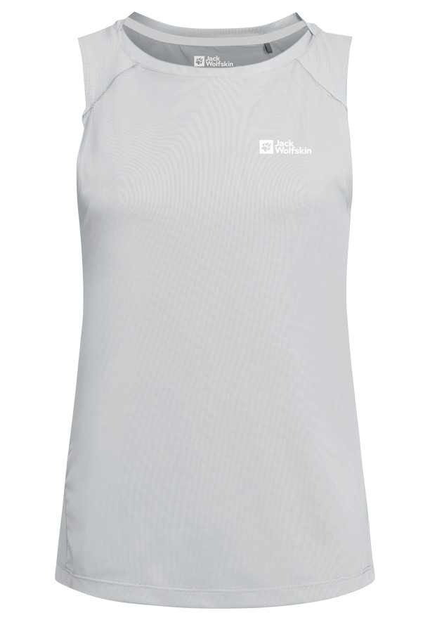 Grey Women Jack Wolfskin Prelight Chill Tank Top | 73224990