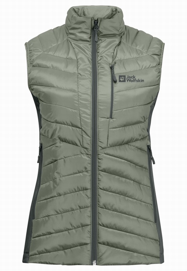 Grey Women Jack Wolfskin Routeburn Pro Ins Vest | 61516981