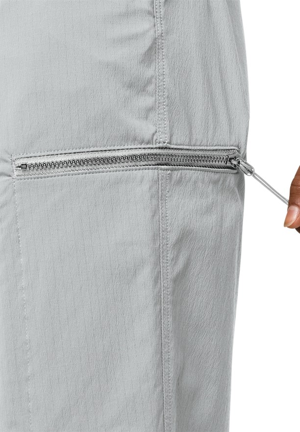 Grey Women Jack Wolfskin Wanderthirst Pants | 61309711