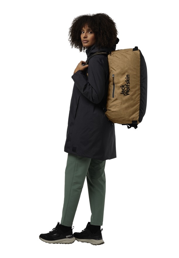 Khaki Women Jack Wolfskin Traveltopia 45 Duffle Bags | 79375037