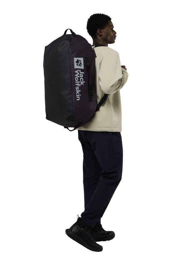 Navy Men Jack Wolfskin All-in 65 Duffle Bags | 84669688
