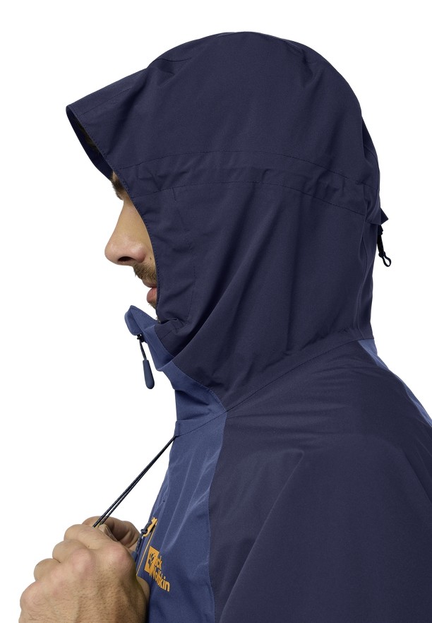 Navy Men Jack Wolfskin Eagle Peak 2l Rain Jackets | 91745323