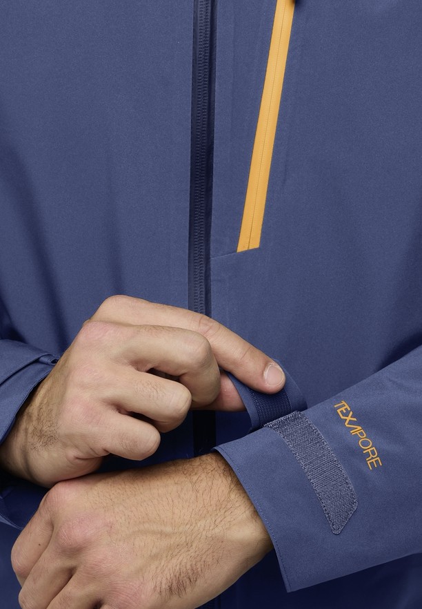 Navy Men Jack Wolfskin Eagle Peak 2l Rain Jackets | 91745323