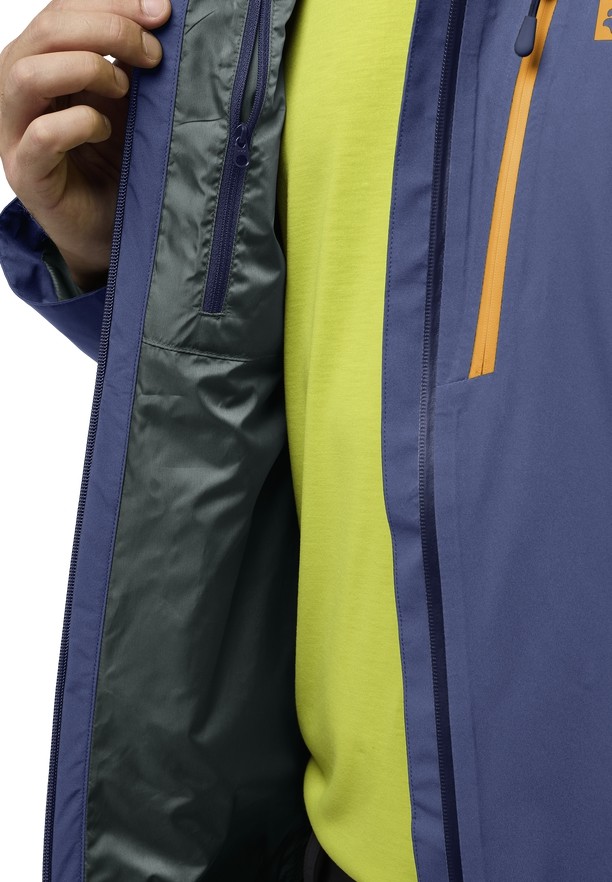 Navy Men Jack Wolfskin Eagle Peak 2l Rain Jackets | 91745323