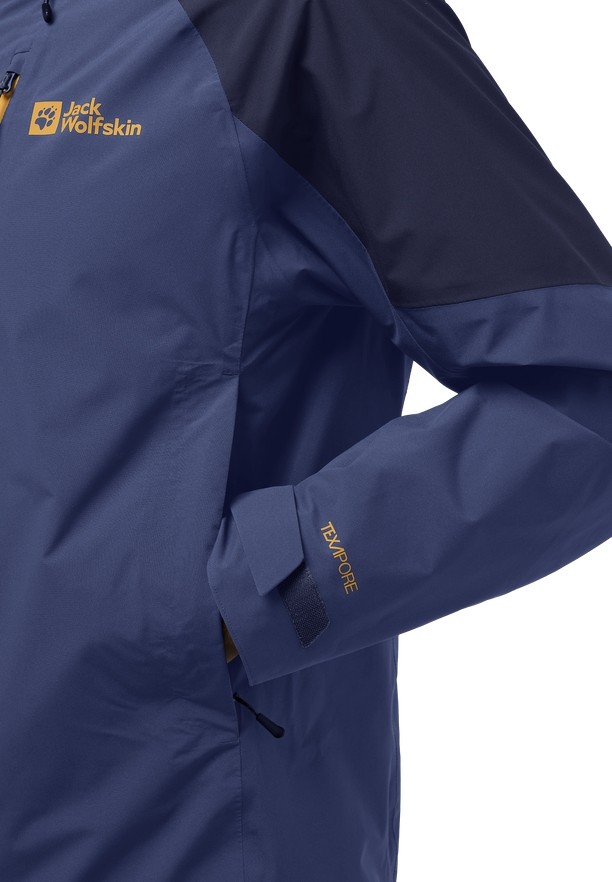 Navy Men Jack Wolfskin Eagle Peak 2l Rain Jackets | 91745323