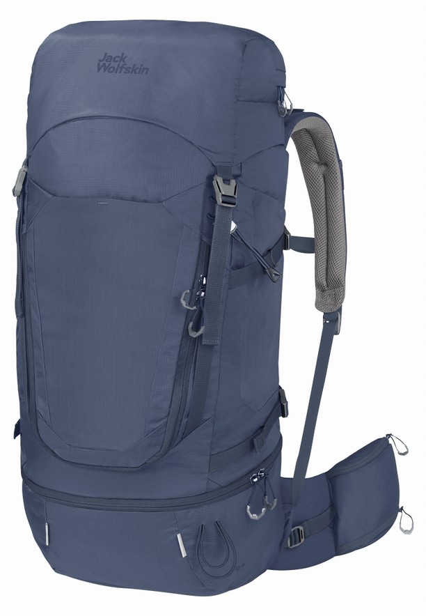 Navy Men Jack Wolfskin Highland Trail 55|5 Trekking Backpack | 90490202