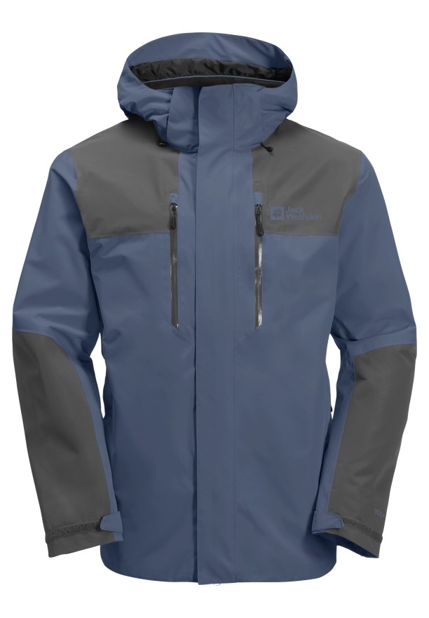 Navy Men Jack Wolfskin Jasper 2l Rain Jackets | 18375390