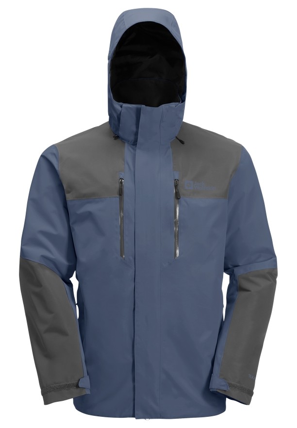 Navy Men Jack Wolfskin Jasper 2l Rain Jackets | 18375390