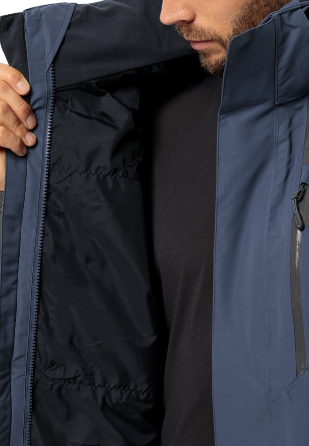 Navy Men Jack Wolfskin Jasper 2l Rain Jackets | 18375390