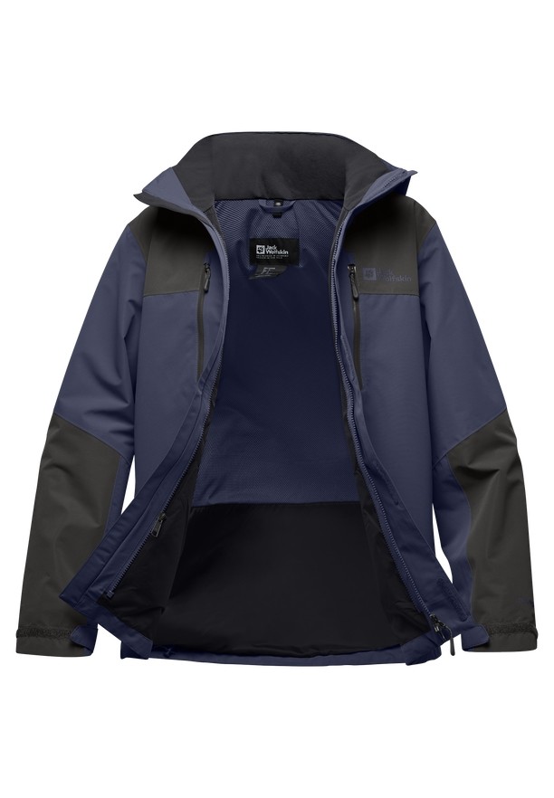 Navy Men Jack Wolfskin Jasper 2l Rain Jackets | 18375390