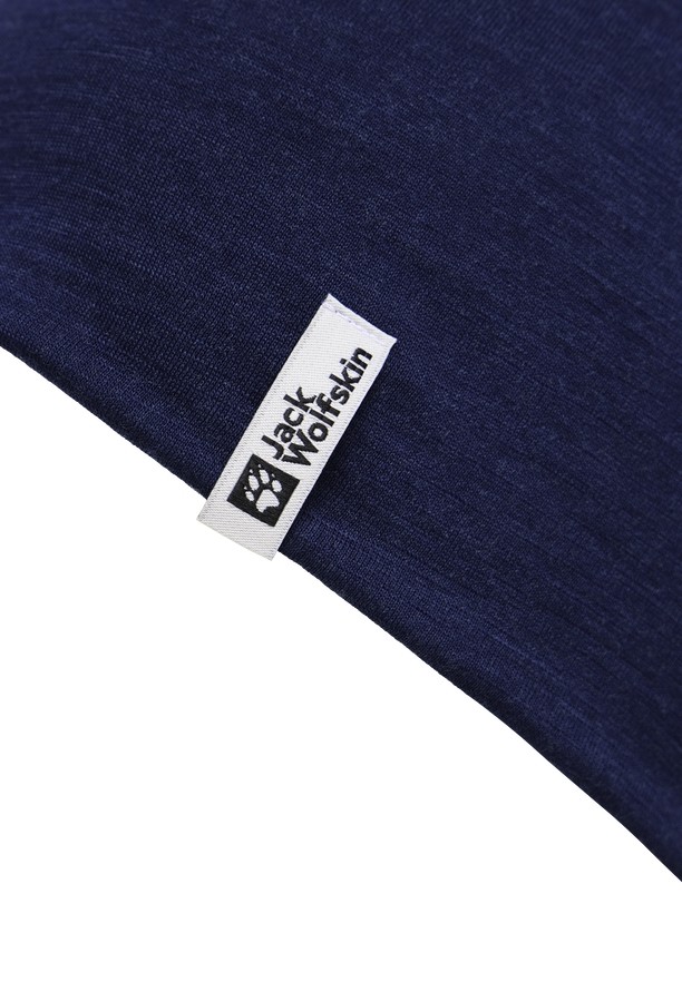 Navy Men Jack Wolfskin Merino Beanie | 46500861