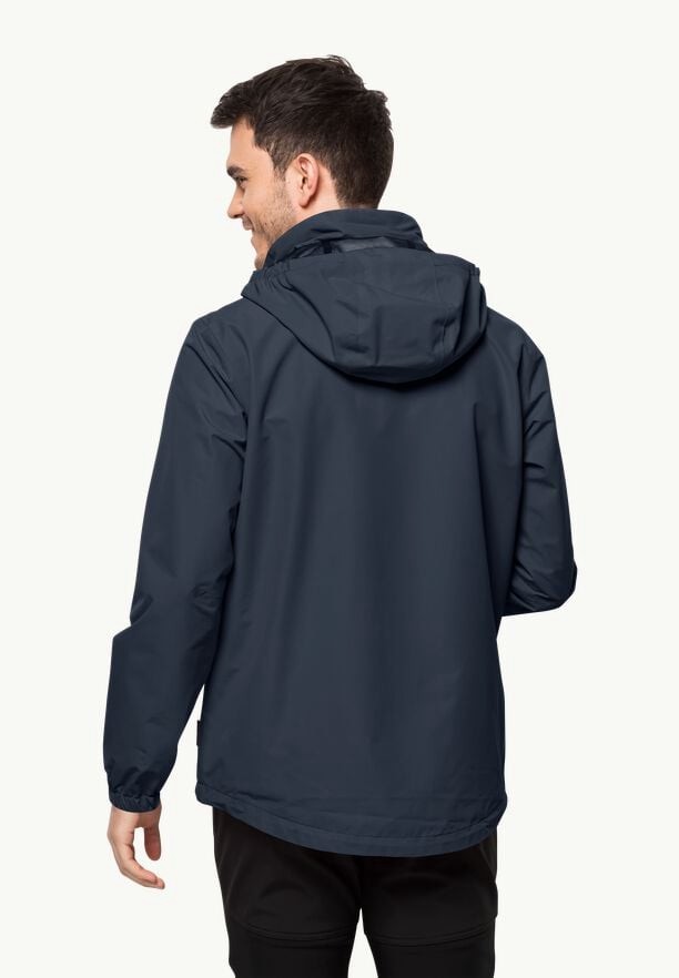 Navy Men Jack Wolfskin Stormy Point 2l Rain Jackets | 52363669