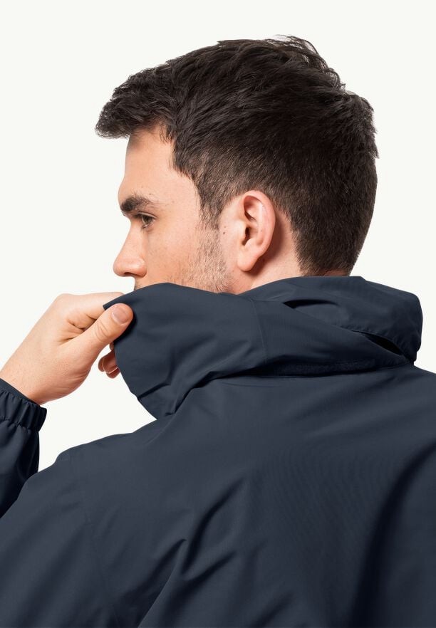 Navy Men Jack Wolfskin Stormy Point 2l Rain Jackets | 52363669