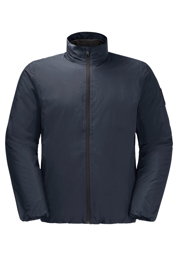 Navy Men Jack Wolfskin Textor Rain Jackets | 98339956