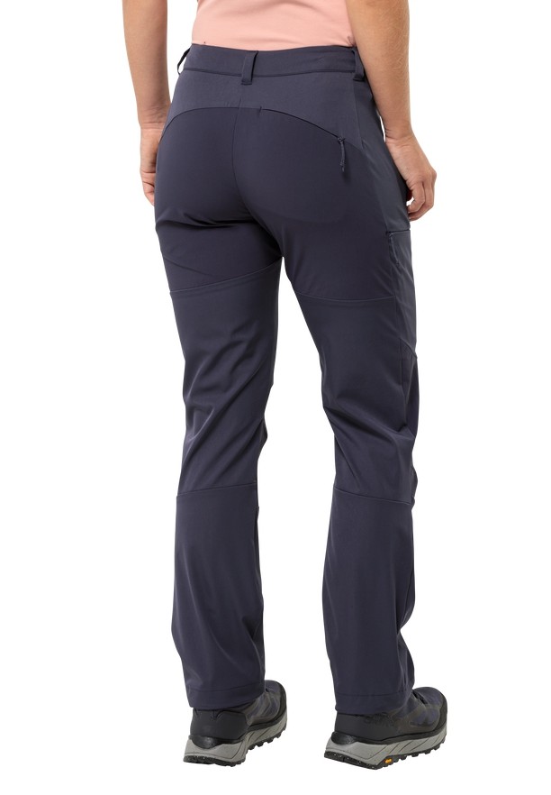 Navy Women Jack Wolfskin Alpine Hiking Pants | 91086134