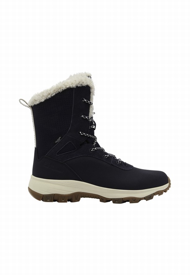 Navy Women Jack Wolfskin Everquest Texapore Snow High Winter Boots | 11742454