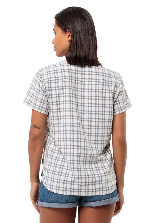 Navy Women Jack Wolfskin Febla Shirts | 83919653