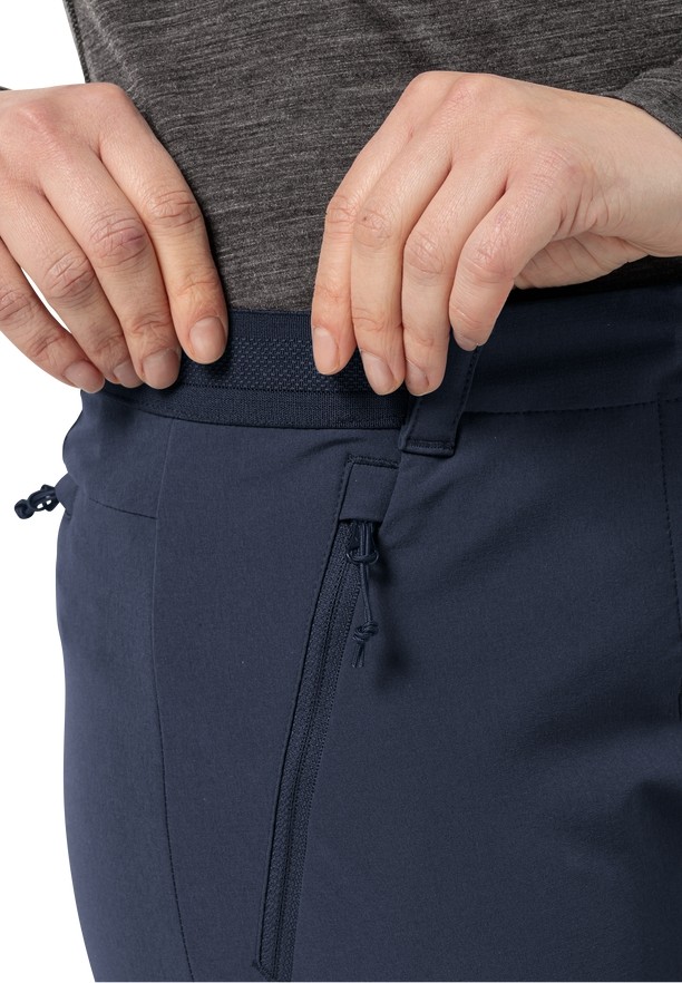 Navy Women Jack Wolfskin Geigelstein Slim Hiking Pants | 96938318