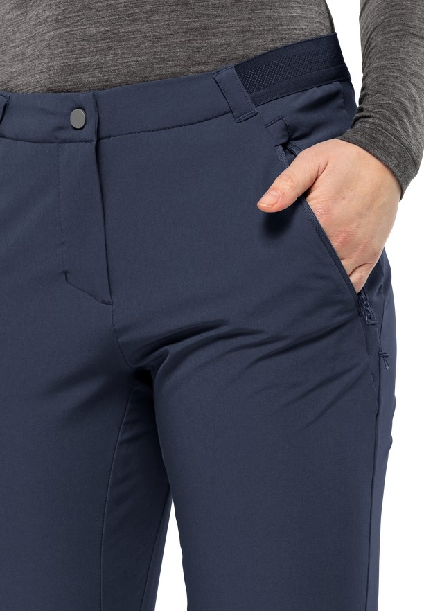 Navy Women Jack Wolfskin Geigelstein Slim Hiking Pants | 96938318