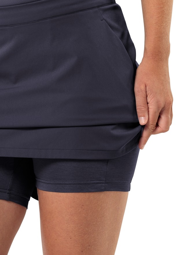 Navy Women Jack Wolfskin Hiking Alpine Skorts | 49969997