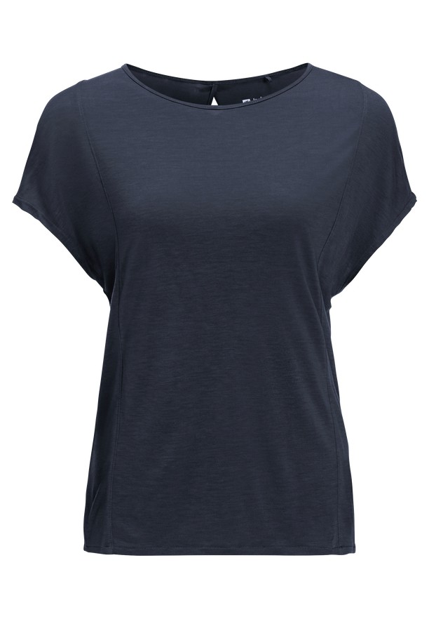 Navy Women Jack Wolfskin Mola T Shirts | 20104810