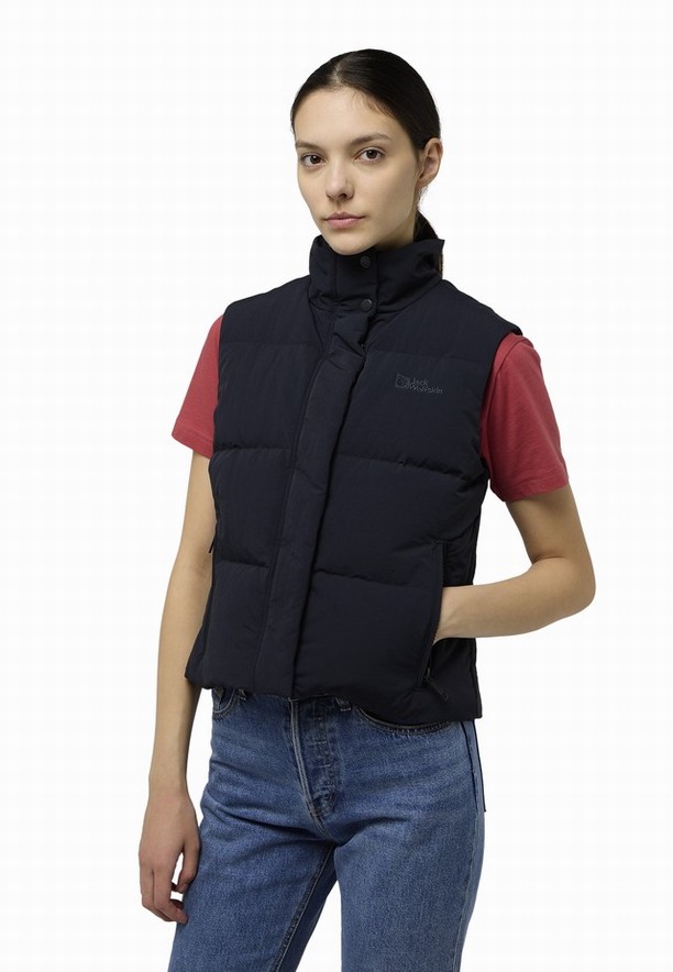 Navy Women Jack Wolfskin Nordlicht Vest | 65253096