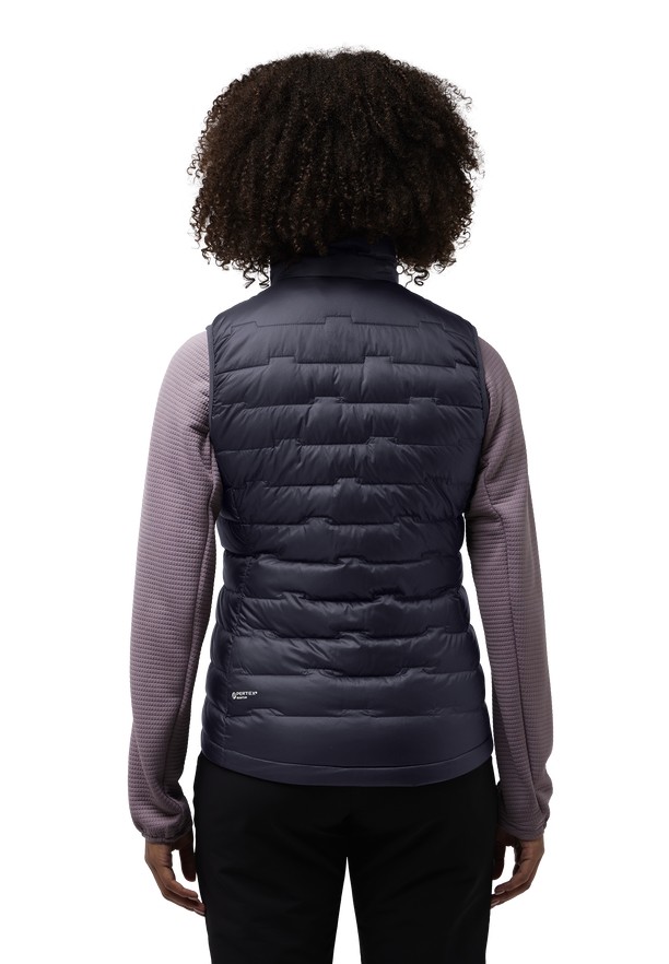 Navy Women Jack Wolfskin Passamani Down Vest | 28604015